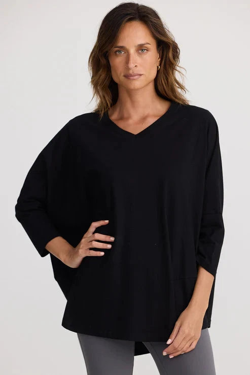 Homelove Unwind LS Relaxed Top James St Boutique James St Boutique