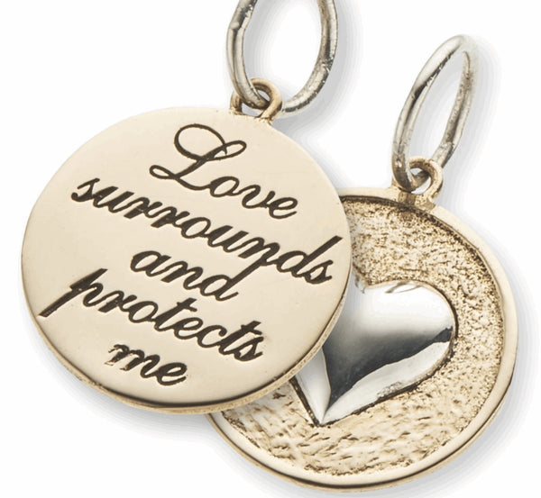 Palas Slv+brz love surrounds double sided charm