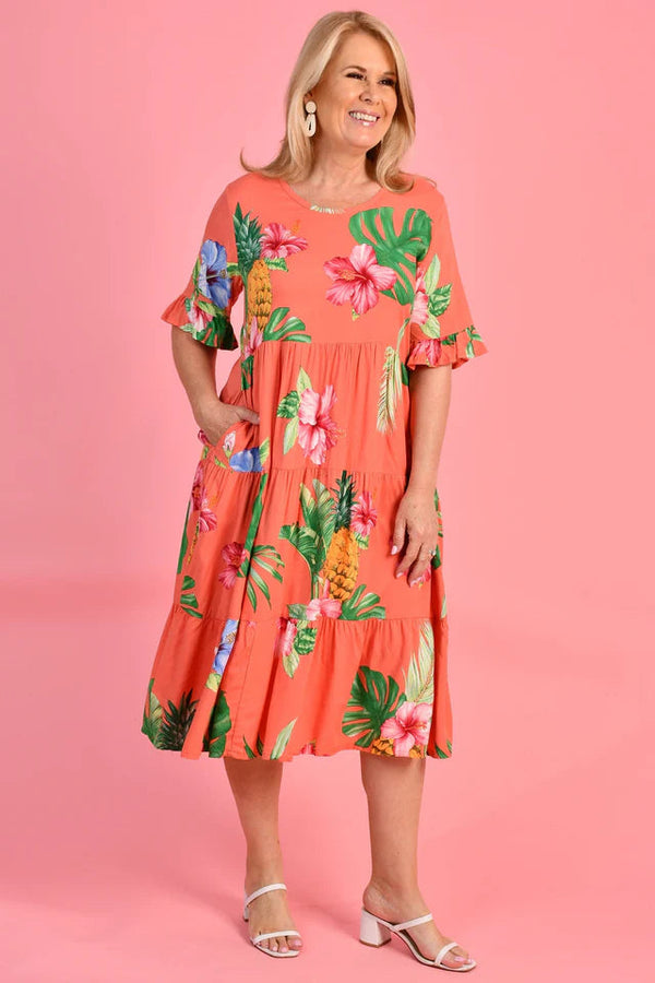 Bodacious Paradise Midi Dress James St Boutique James St Boutique