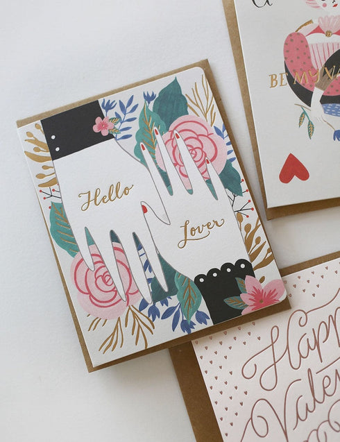 Bespoke Letterpress Hello Lover Greeting Card Bespoke Letterpress James St Boutique