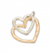Palas Open hearts charm pair